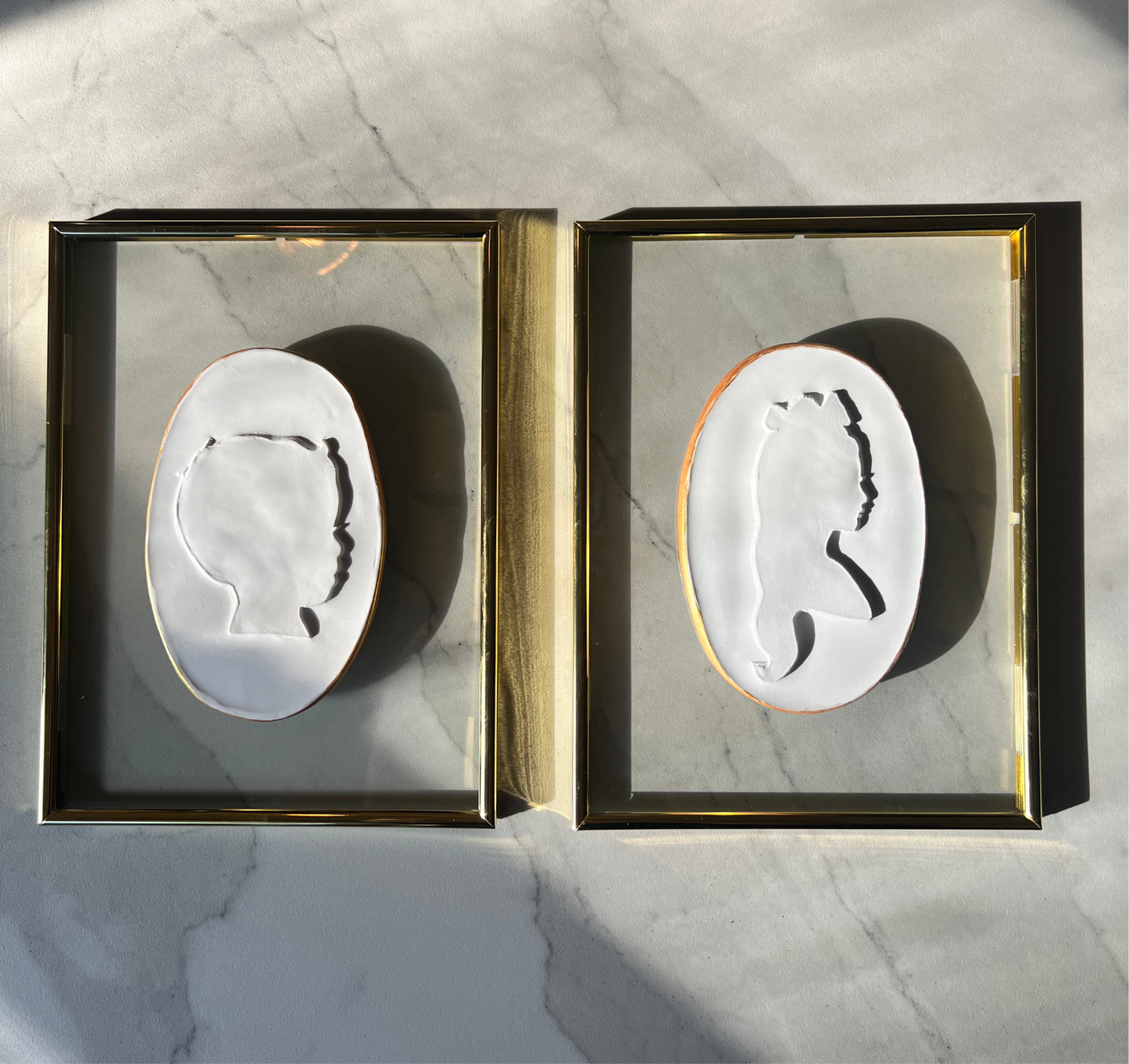 Custom Glass Wall Silhouette Intaglio