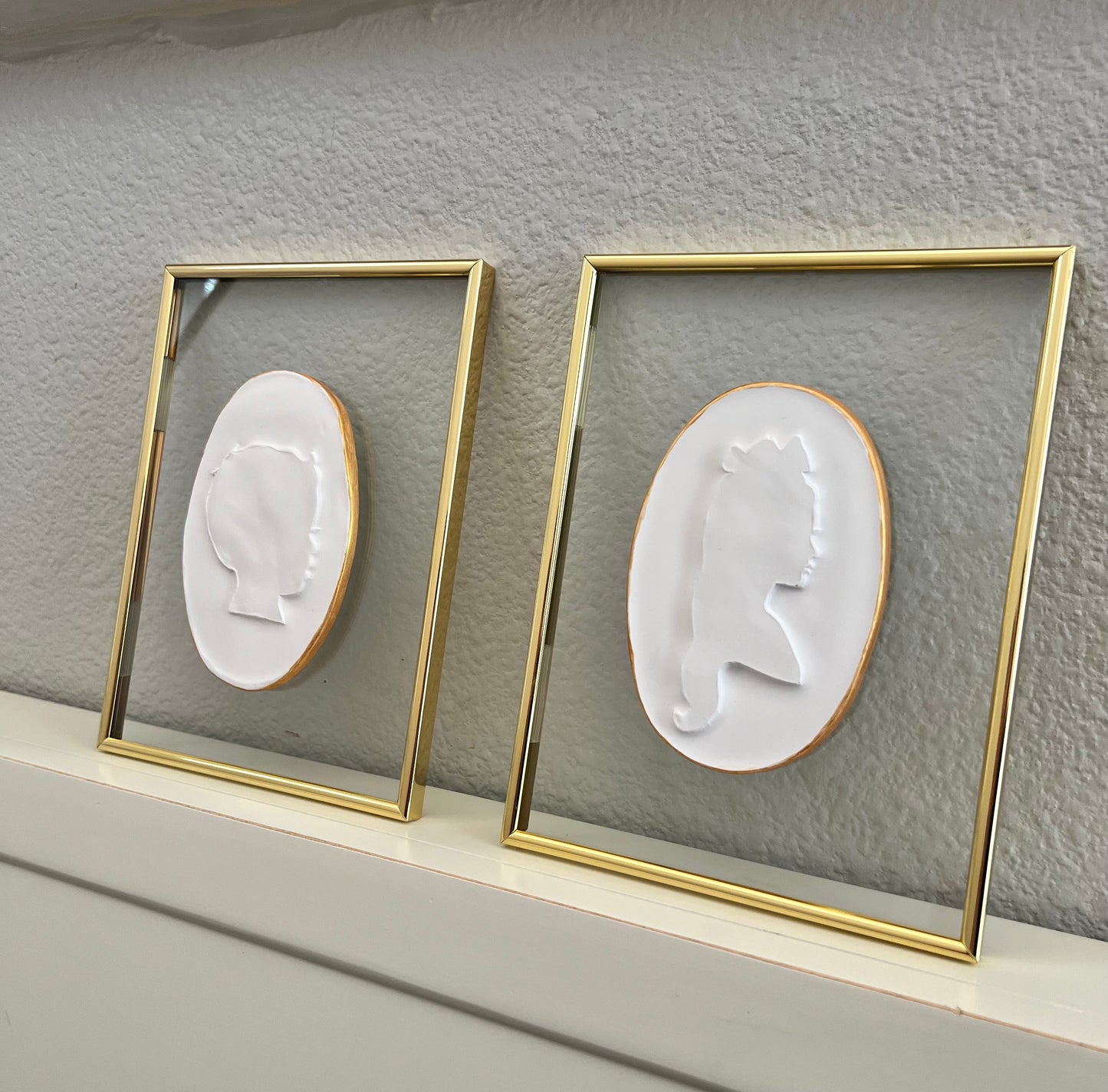 Custom Glass Wall Silhouette Intaglio
